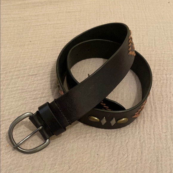 Free People Brown Leather Belt. Size S/M - Picture 1 of 6